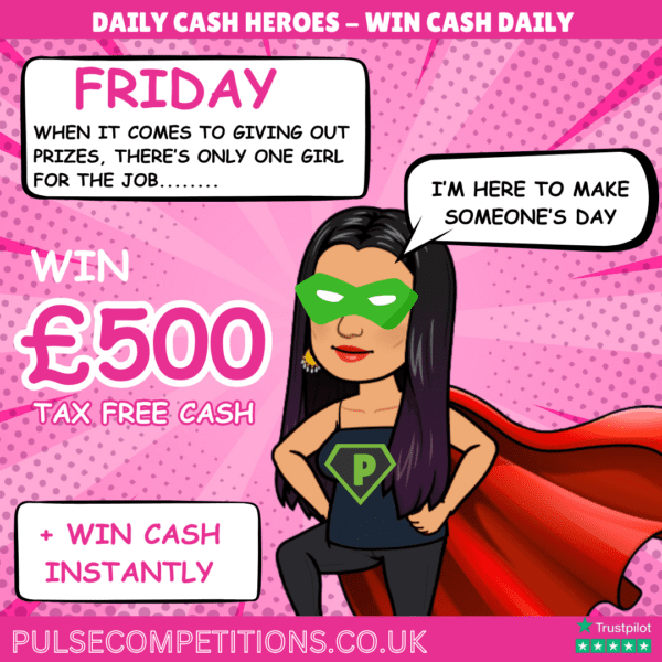 Daily Cash Draw - £500 Tax Free Cash + instants