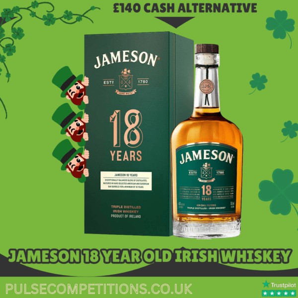 Jameson 18 year old Irish Whiskey