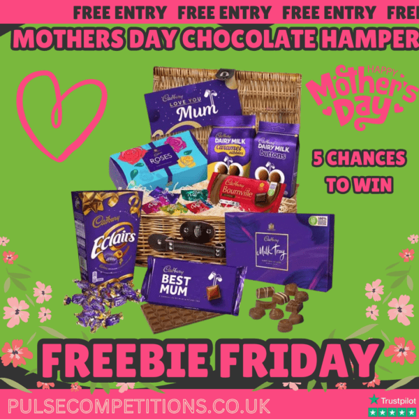 FREEBIE FRIDAY - 5 X Mothers Day Chocolate Hampers